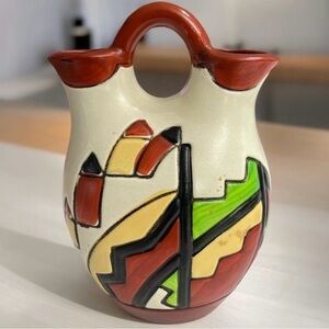 INDIAN WEDDING PITCHER
Vase Glazed Pottery Native
American